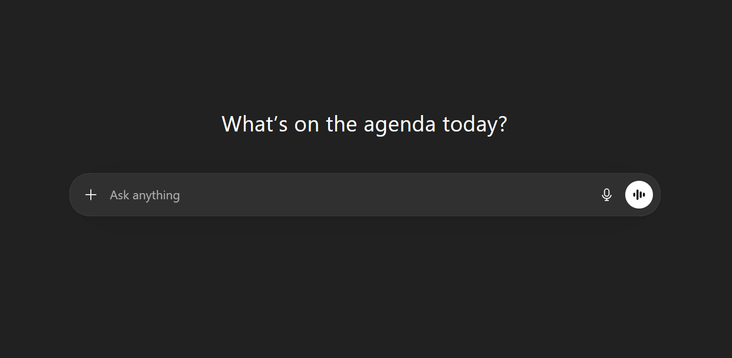 The ChatGPT chat bar